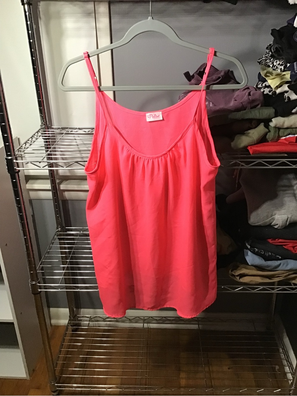 Pulse Bright Pink Spaghetti Strap Camisole